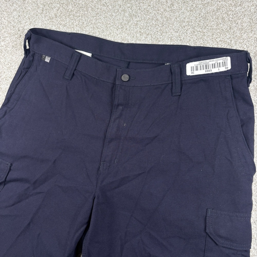 NEW Carhartt Cargo Pants Mens 38x32 Navy Blue FR Flame Resistant